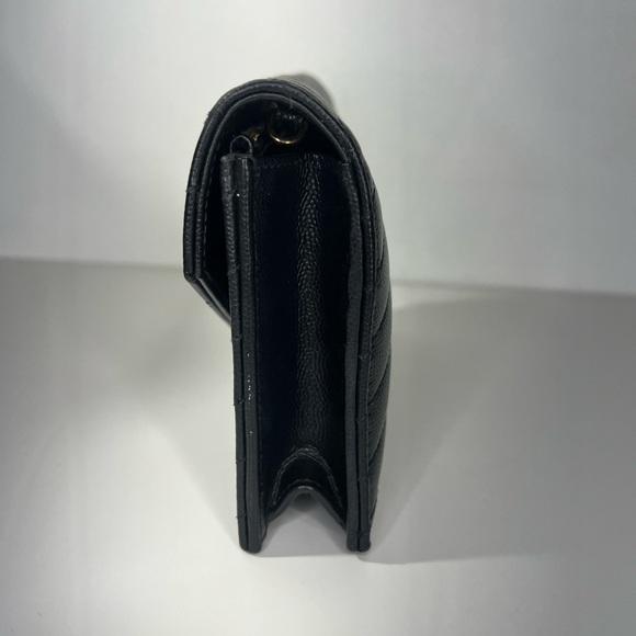 Saint Laurent YSL Cassandre Envelope WOC Wallet on Chain Leather Bag Purse - Picture 12 of 15